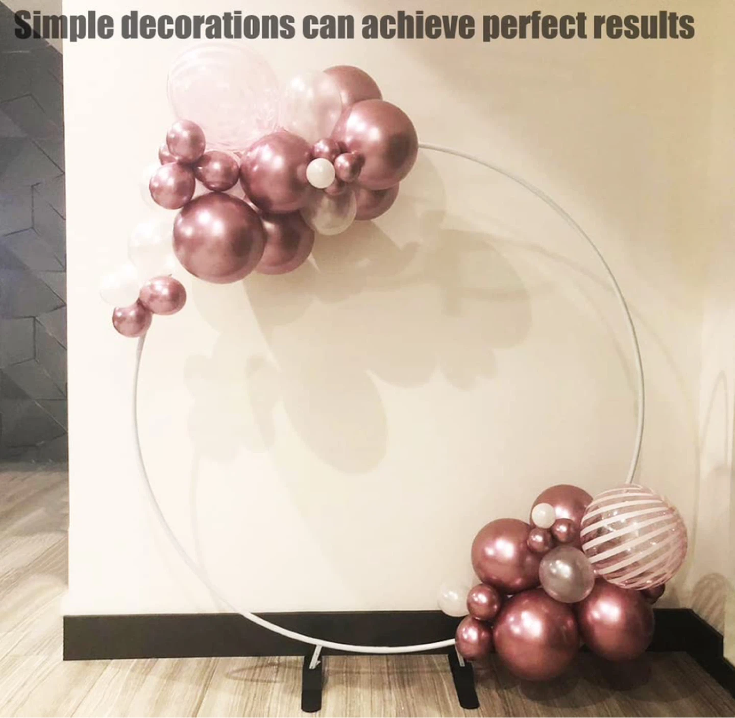 PILIN 5ft(1.5M) White Round Balloon Arch - photo 5