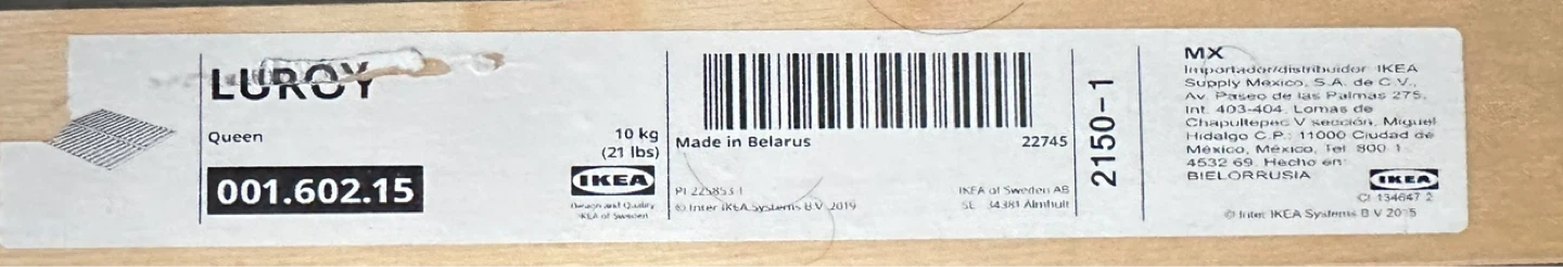 IKEA Luroy Queen Bed Frame