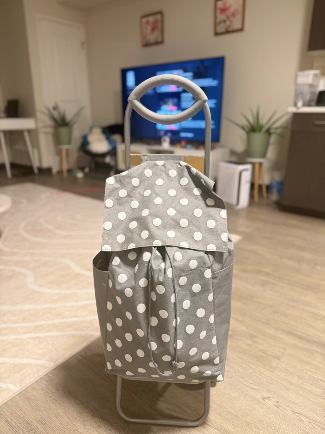 BIOS Living Wheeled Shopping Trolley Grey Polka Dot - photo 2
