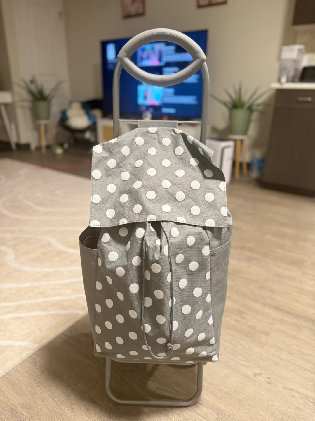 BIOS Living Wheeled Shopping Trolley Grey Polka Dot - photo 3