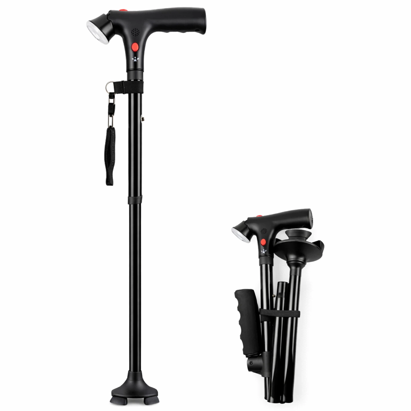 Adjustable LED Lighted Folding Walking Cane - photo 3
