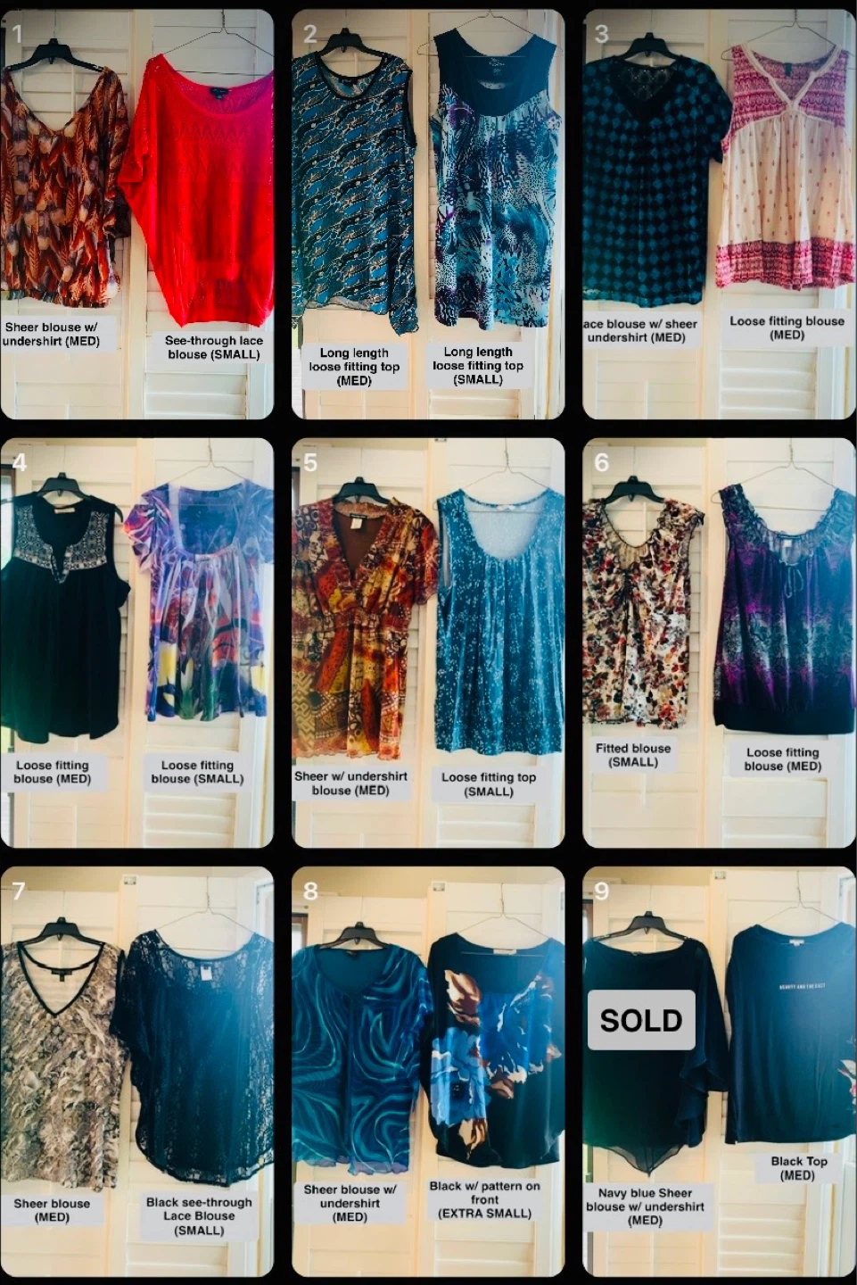 Women Tops, Blouse, Shirt $3 each