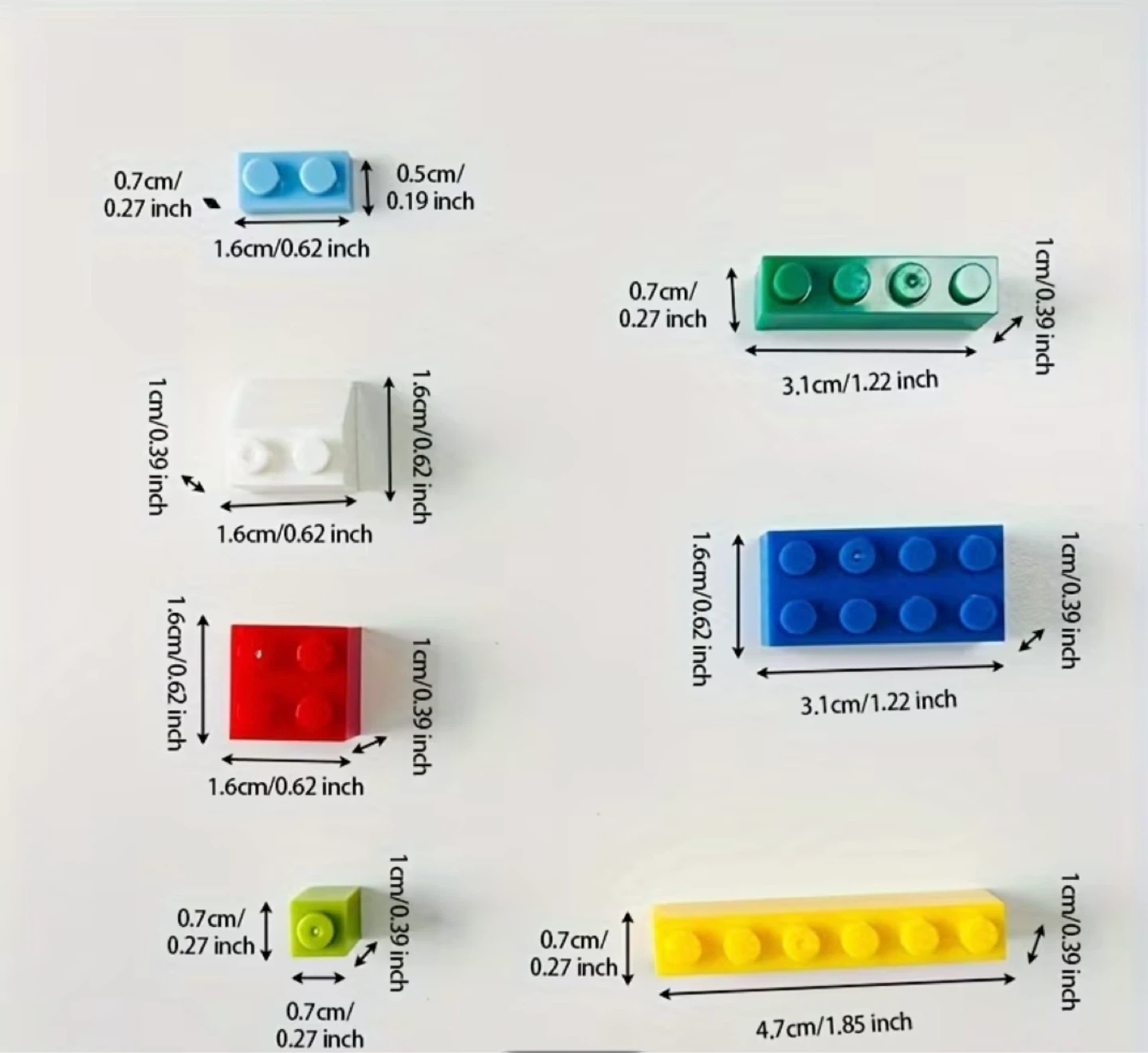 500 Assorted Building Blocks Set with Reference Brochure & Tools - photo 4