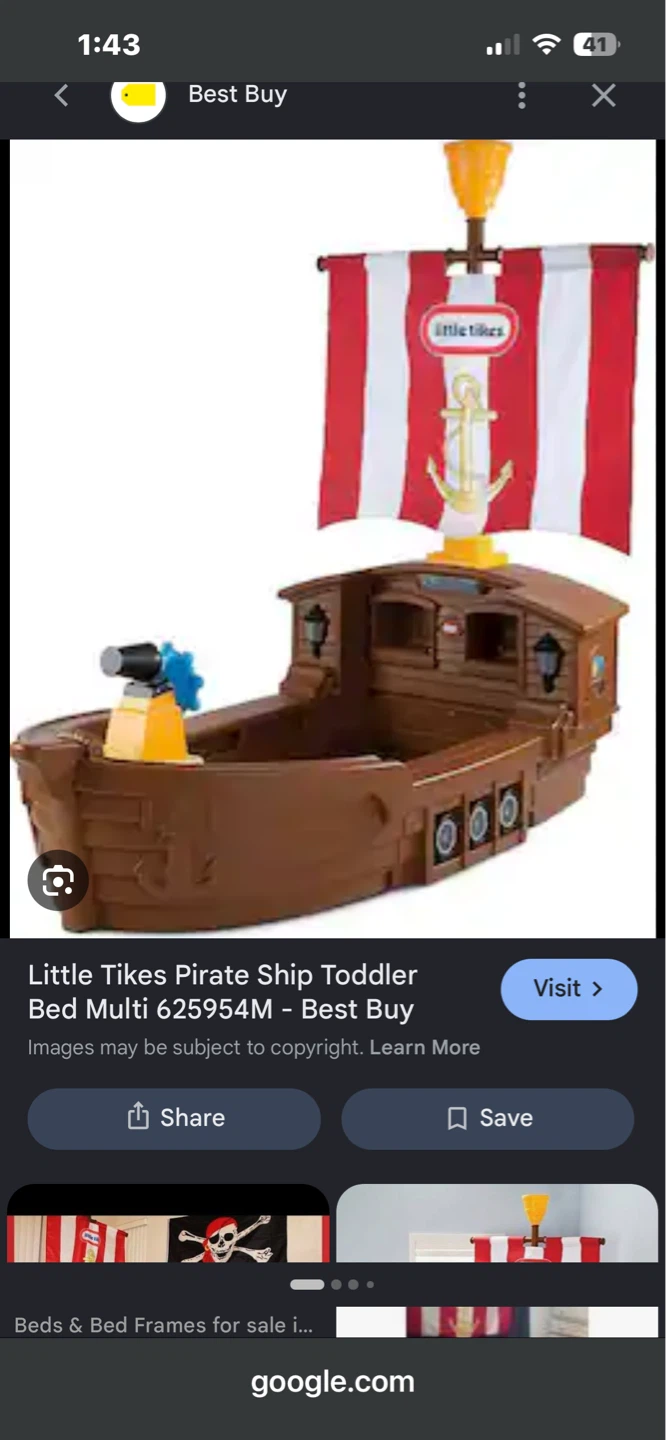 Little Tikes Pirate Ship Toddler Bed - photo 2