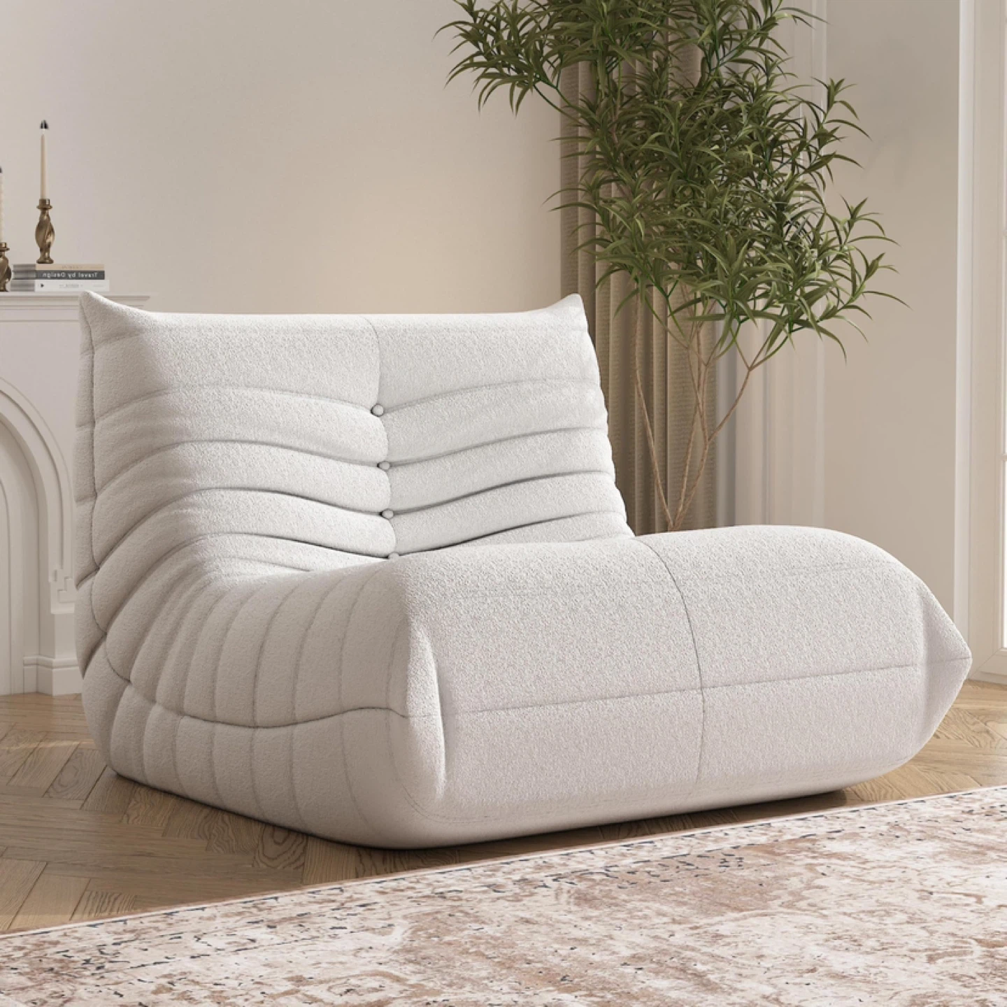 Bean Bag Chair for Adults, Oversized Fireside Chair - photo 2