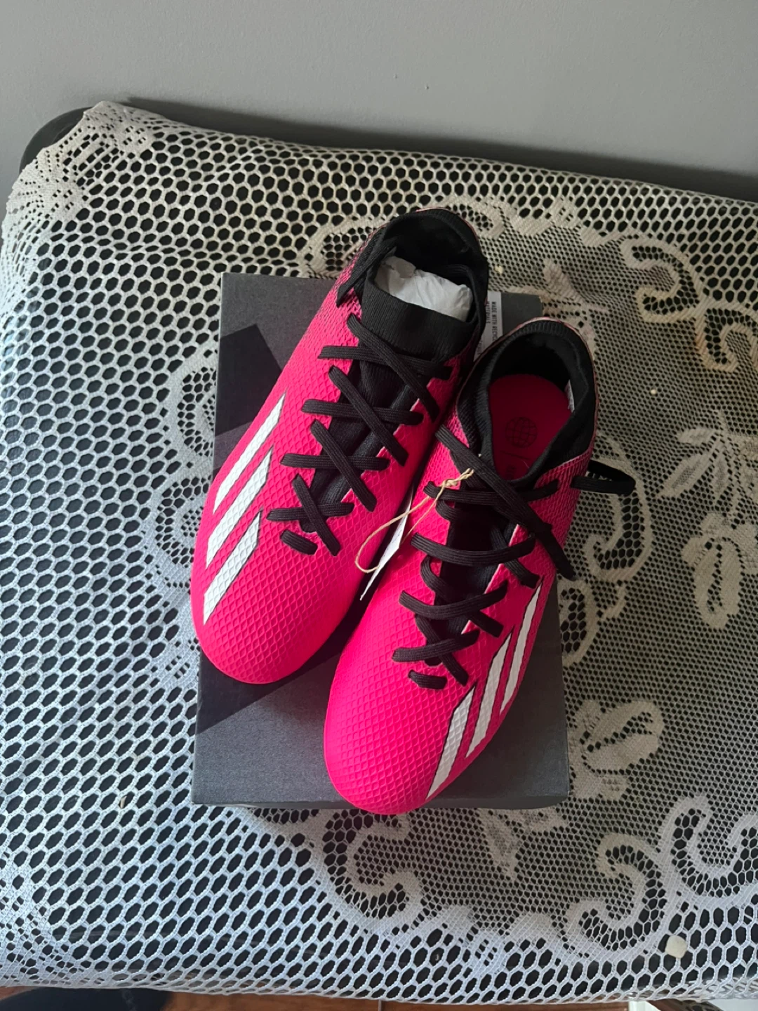 Adidas X Speedportal.3 FG Soccer Cleats Pink Size 5.5 Kids - photo 3