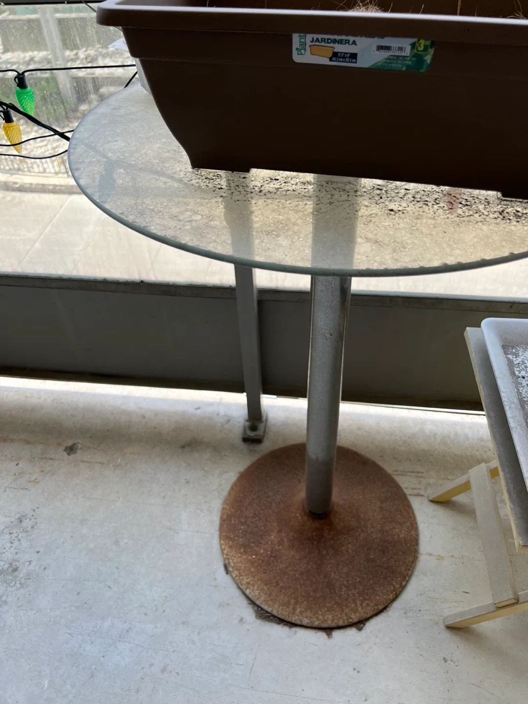 Glass top table - photo 2