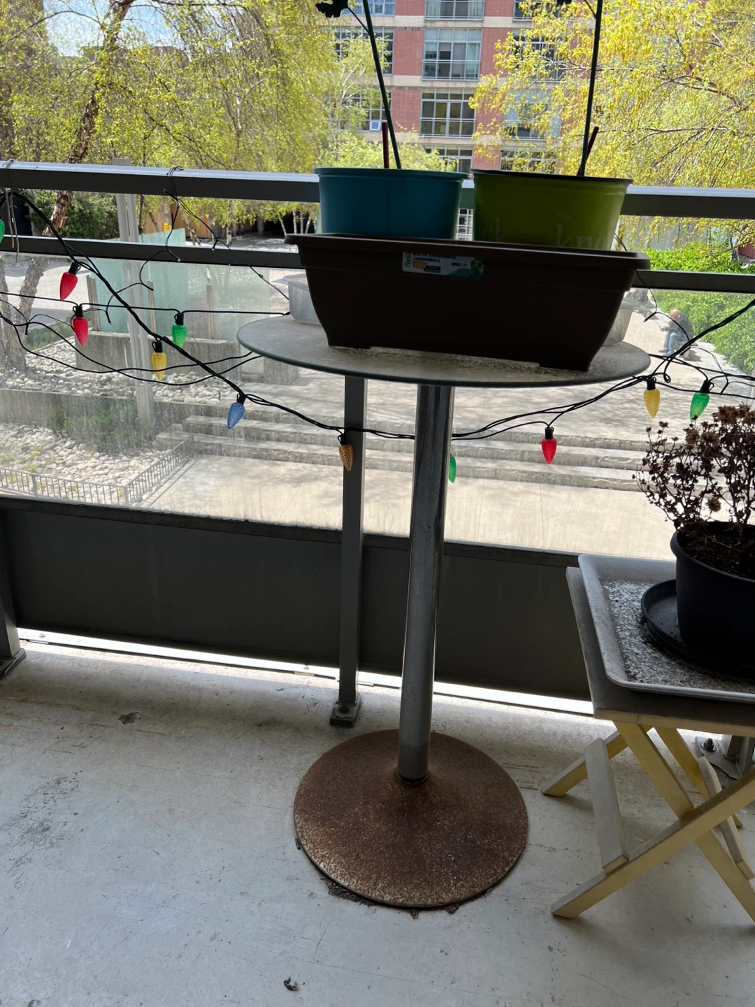 Glass top table