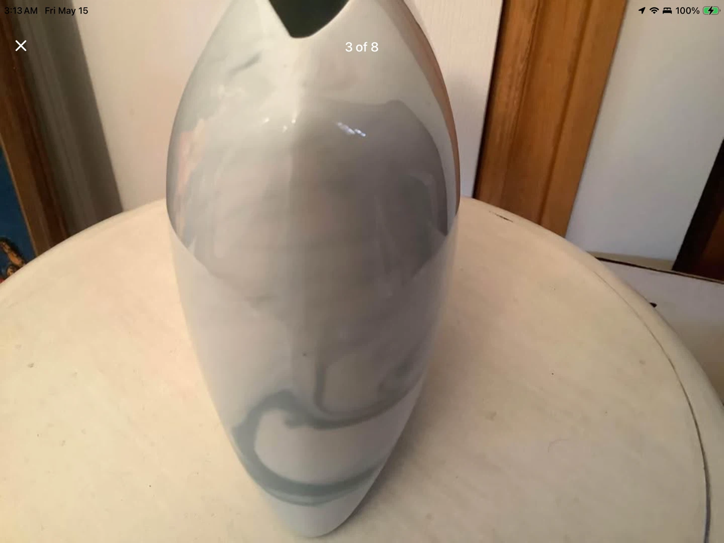 Vt Rosenthal Queensbury Marble Pillow Vase 🐞 - photo 3