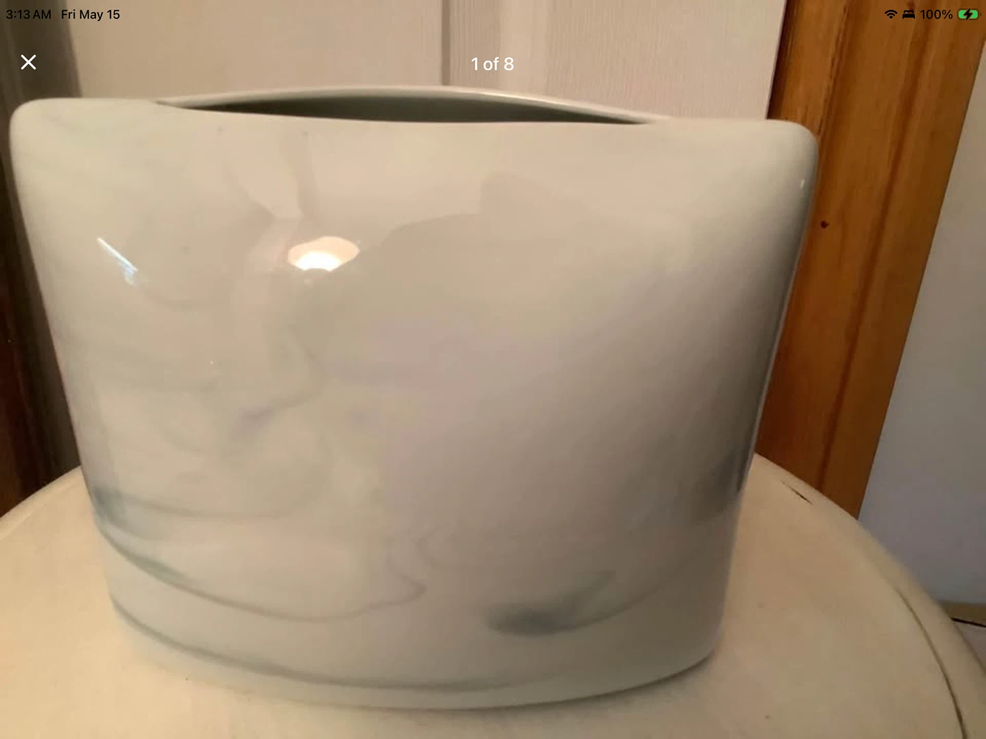 Vt Rosenthal Queensbury Marble Pillow Vase 🐞