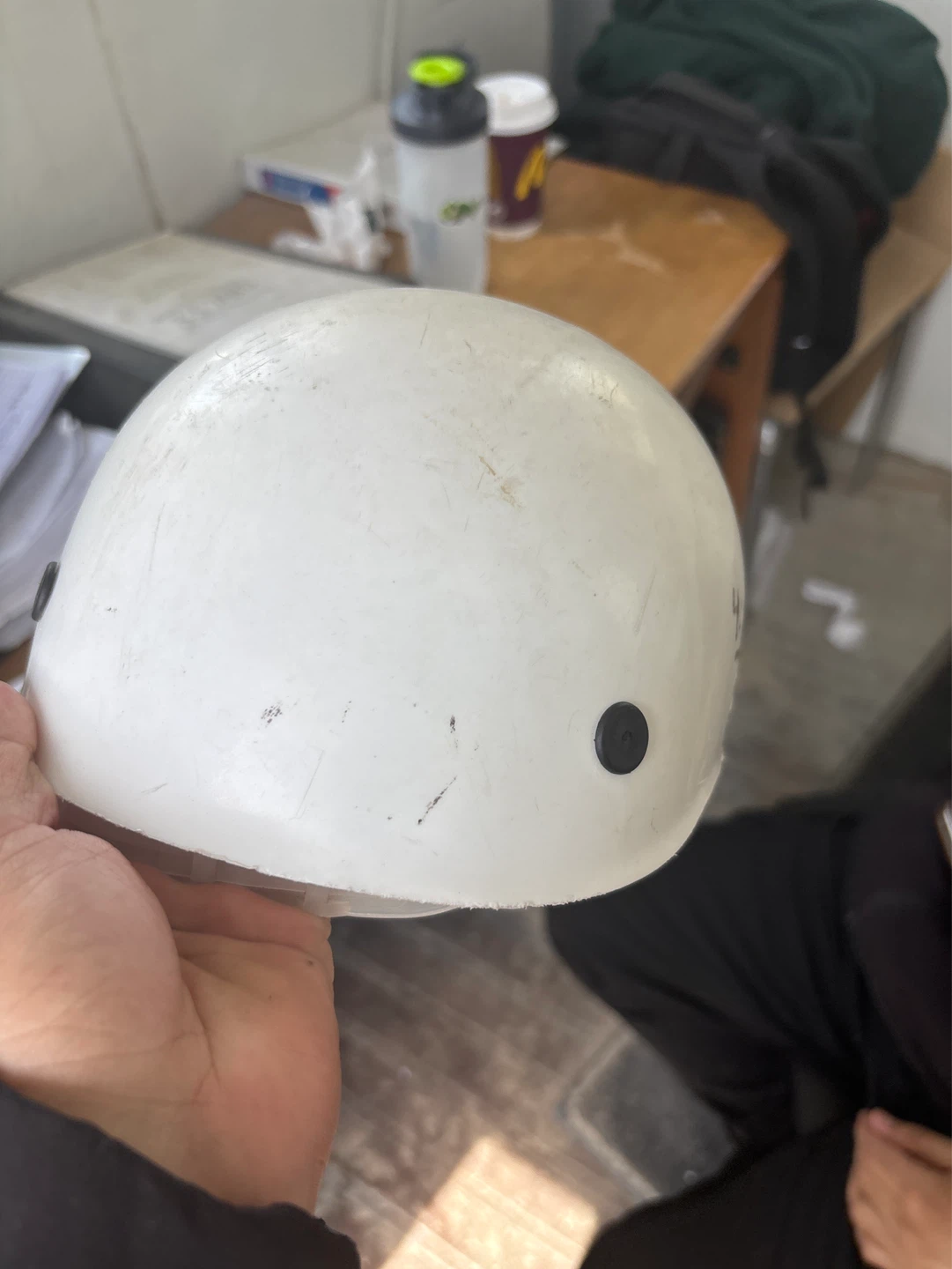 White Hard Hat