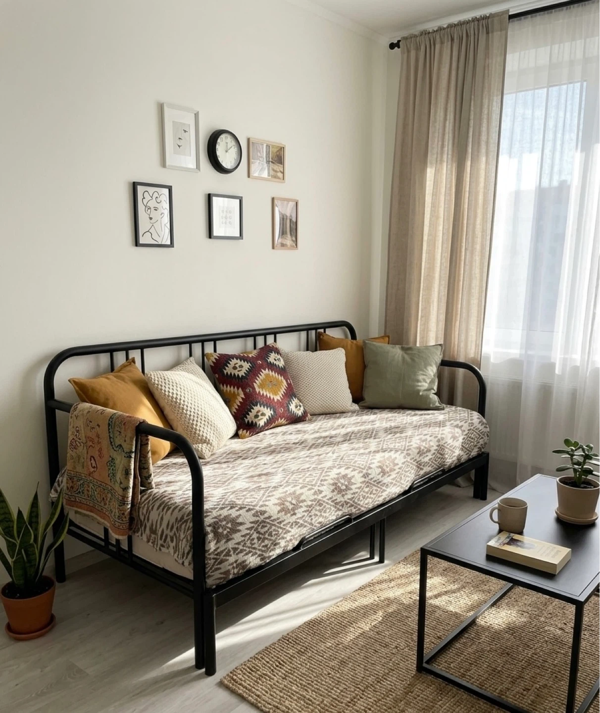 Black Metal Daybed Frame - photo 3