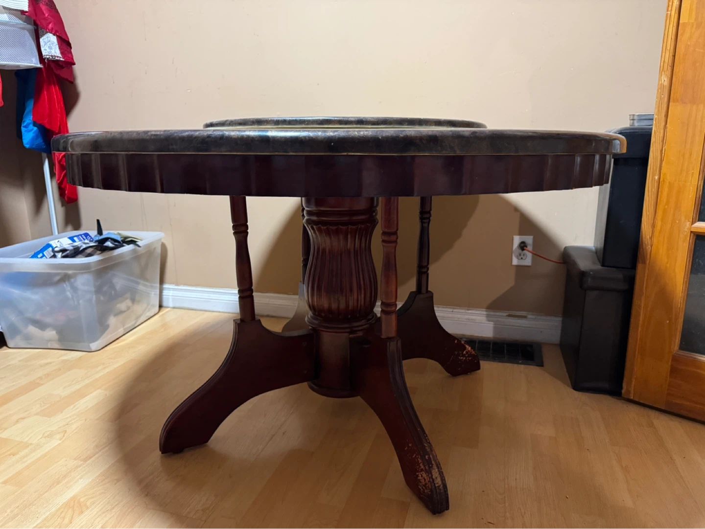 Round Dining Table with Lazy Susan - photo 2