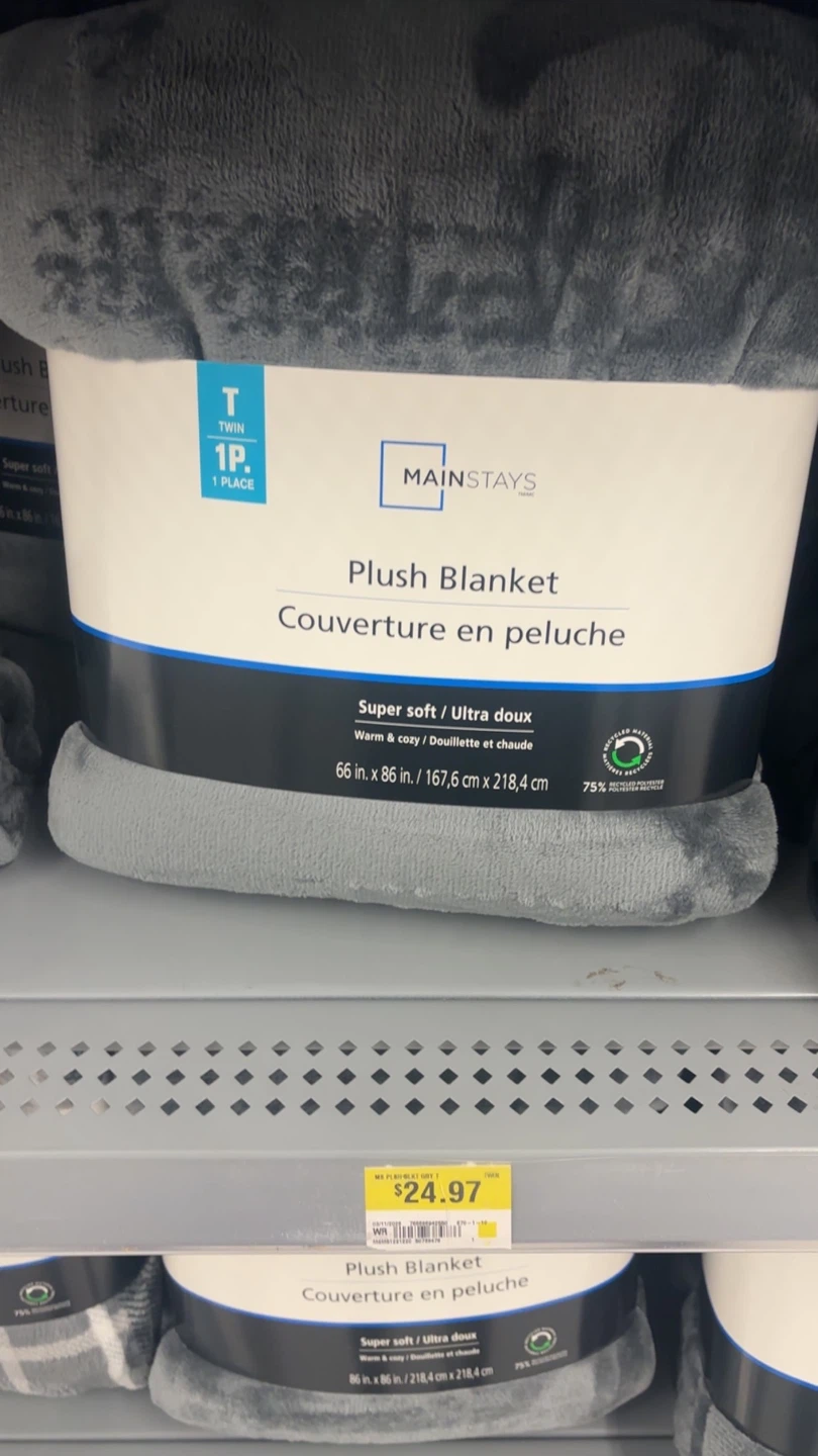 Mainstays Twin Plush Blanket
