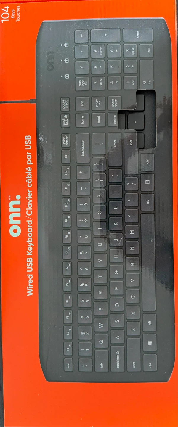 onn. Wired USB Keyboard