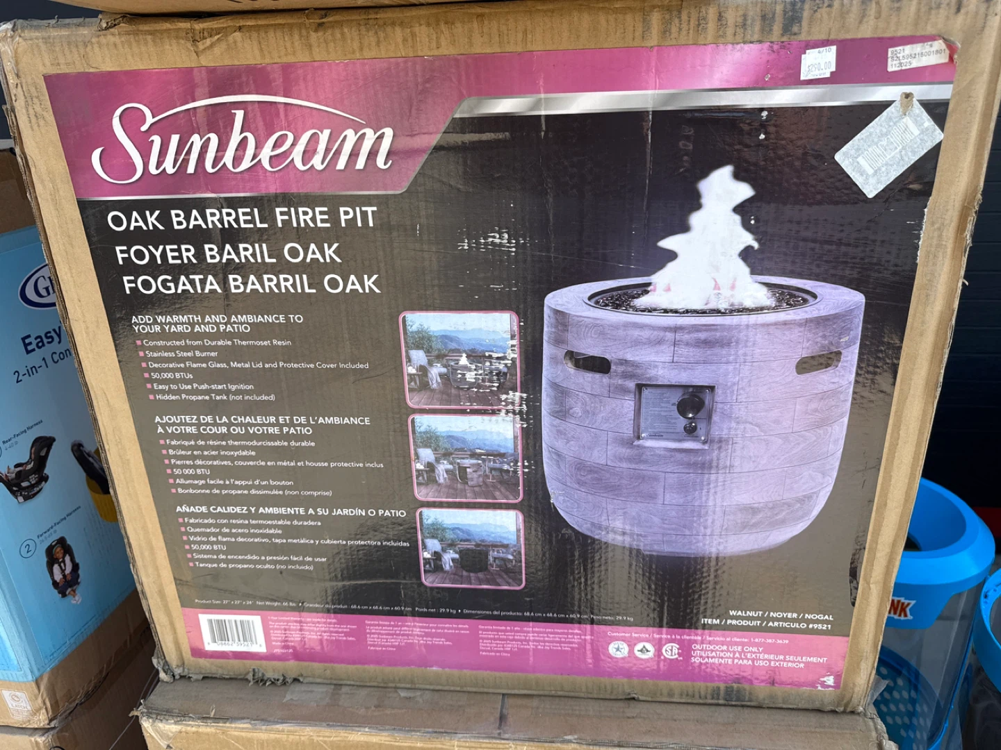 Sunbeam Oak Barrel Fire Pit - photo 2