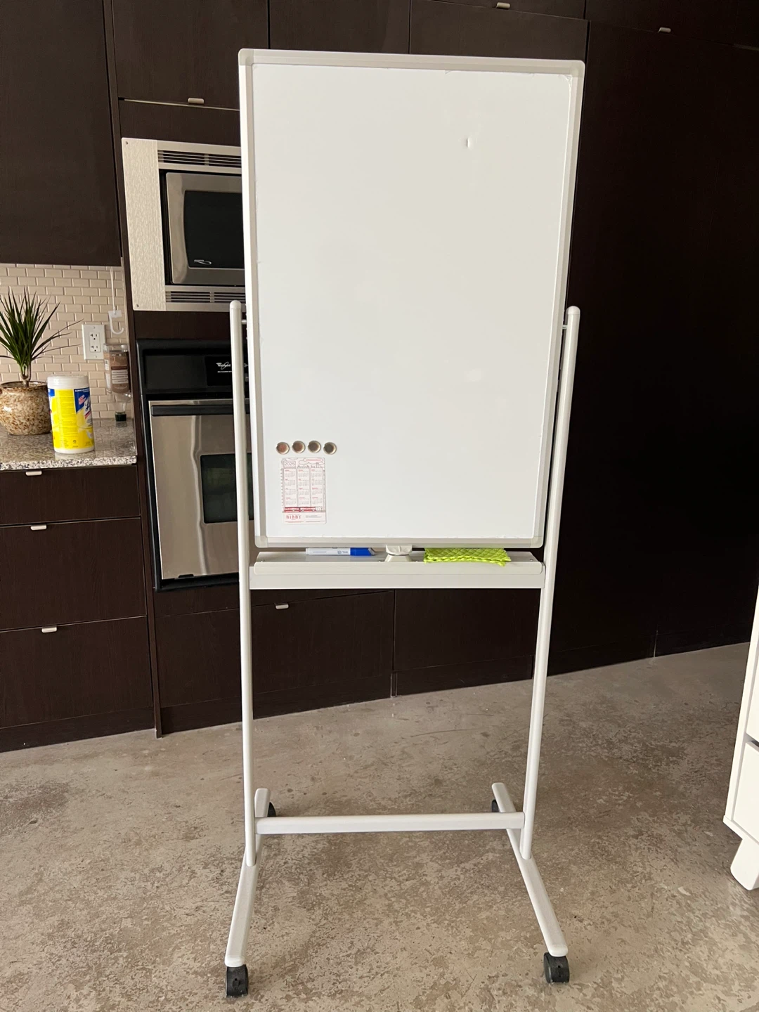 Whiteboard on Wheels with Marker and Eraser - photo 2