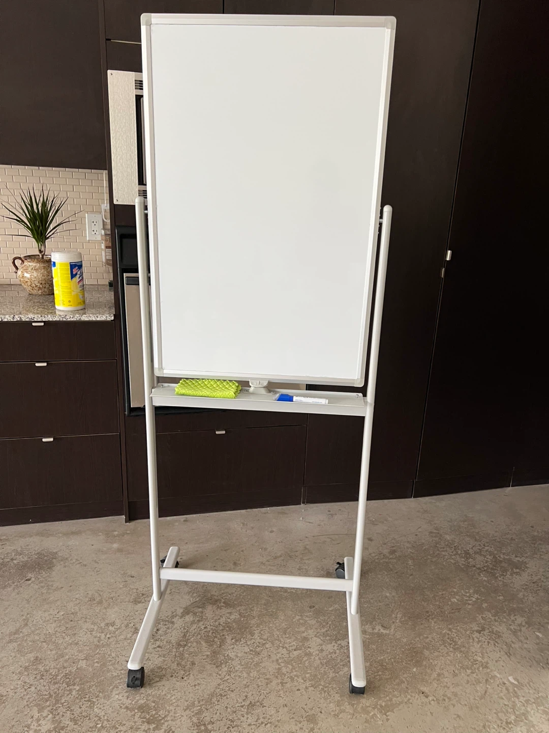 Whiteboard on Wheels with Marker and Eraser