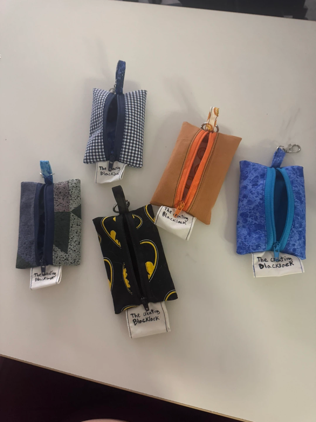 Handmade mini bag key chain