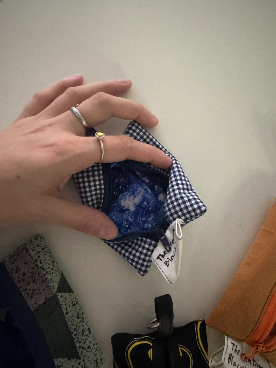 Handmade mini bag key chain - photo 3