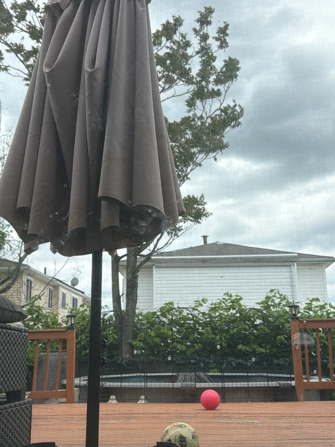 Patio Umbrella Shade Canopy - Brown