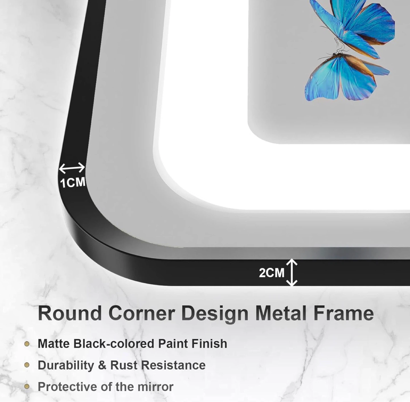 24”x36”LED Bathroom Vanity Mirror with Anti-Fog - photo 3