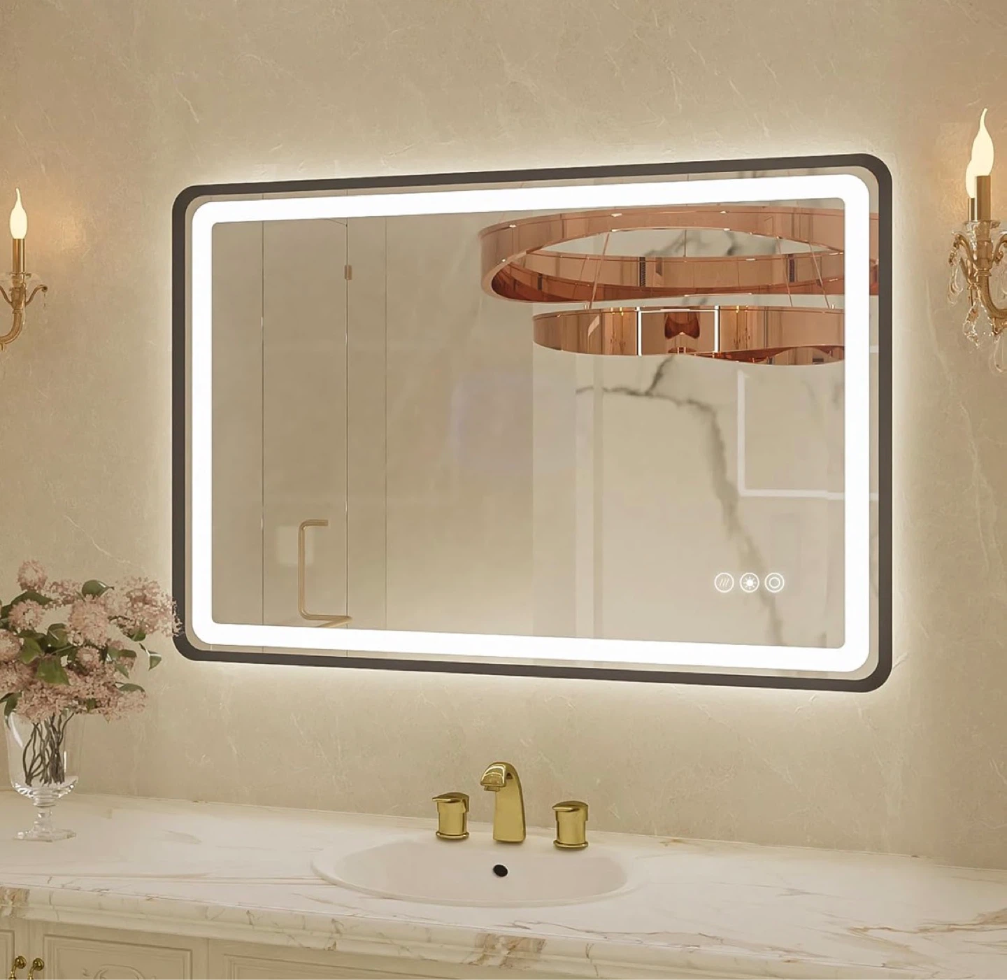 24”x36”LED Bathroom Vanity Mirror with Anti-Fog