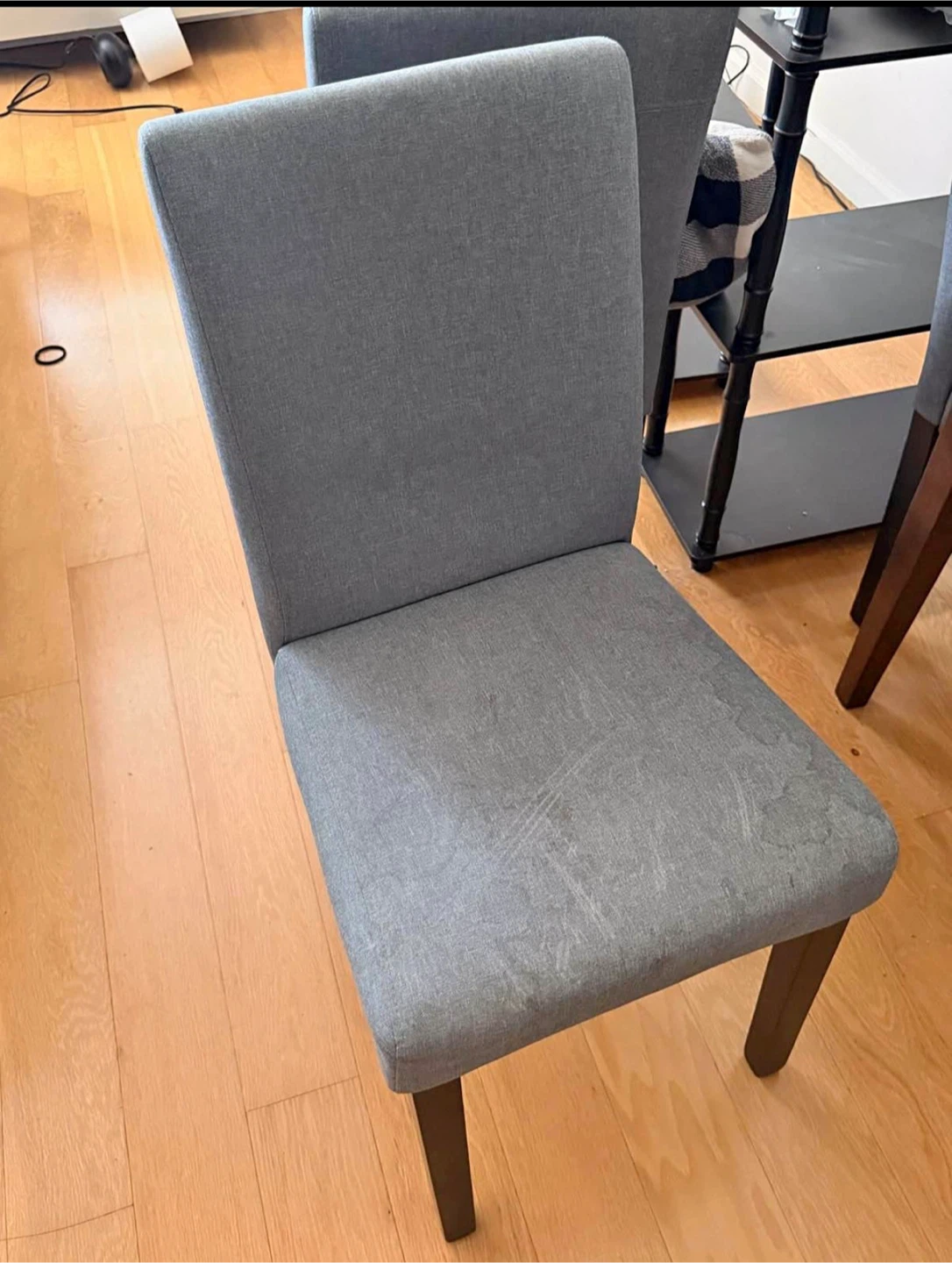 Gray Fabric Dining Chair