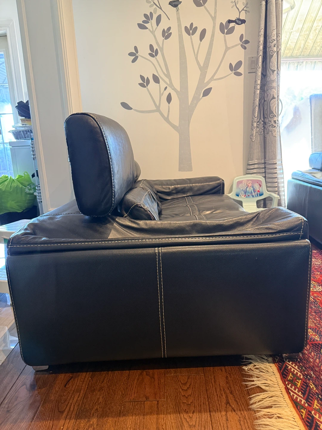 Black Leather Loveseat