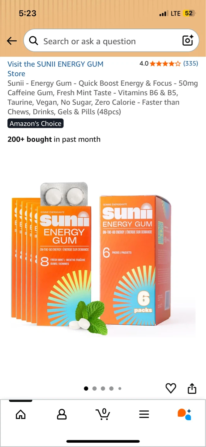 Sunii Energy Gum - Fresh Mint Flavour - photo 3
