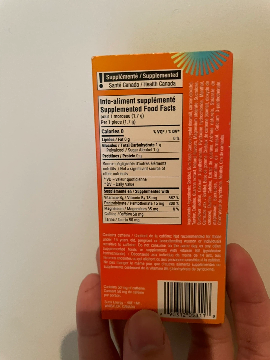 Sunii Energy Gum - Fresh Mint Flavour - photo 2