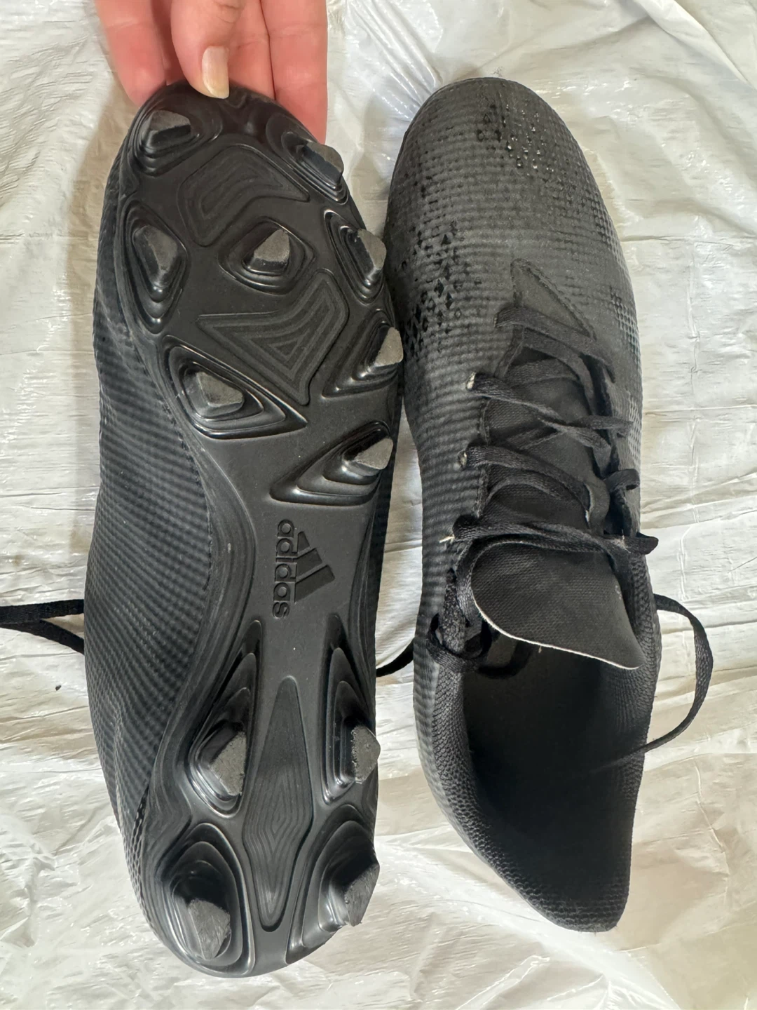 Adidas size 10 Men Black Soccer Cleats - photo 2