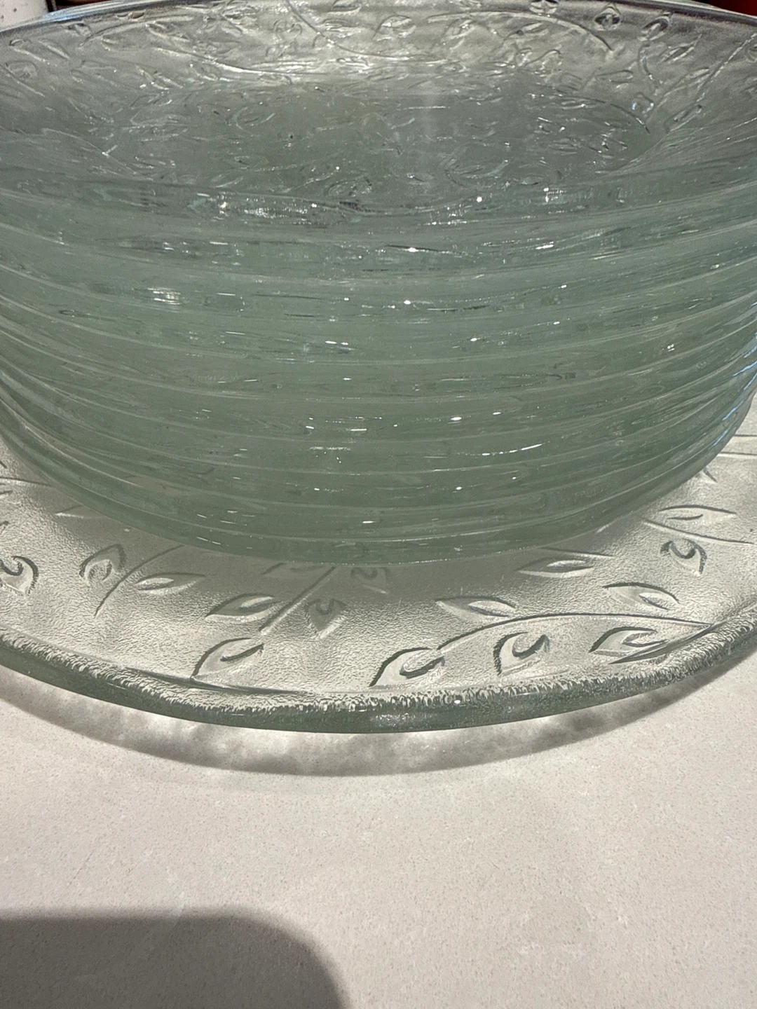 Glass Salad/Dessert Plates and Bowls Set