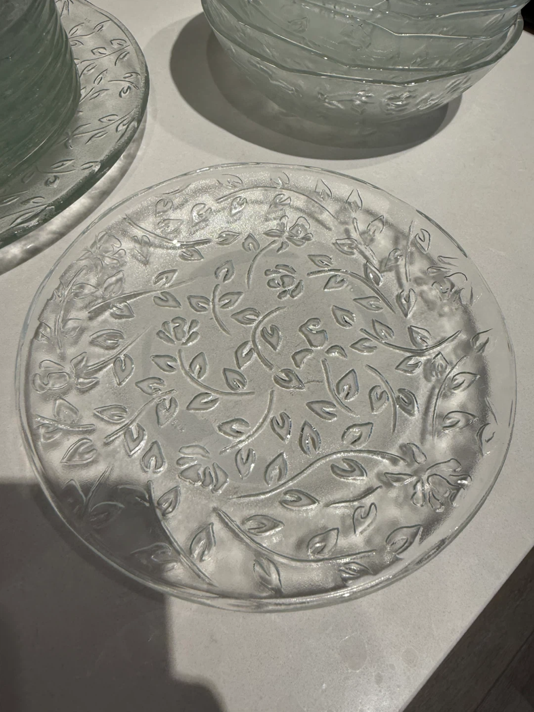 Glass Salad/Dessert Plates and Bowls Set - photo 2