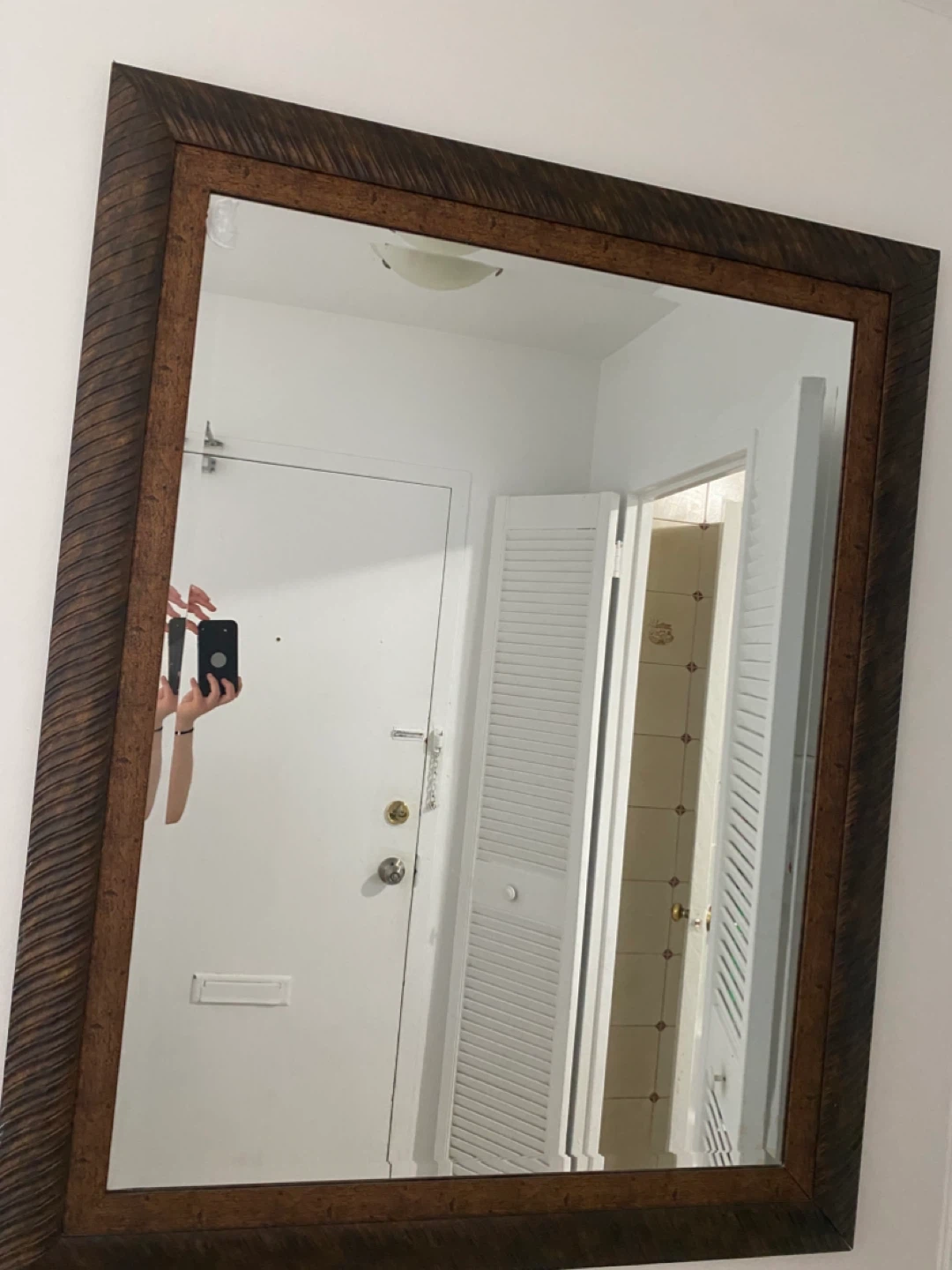 Wooden Framed Wall Mirror - photo 2