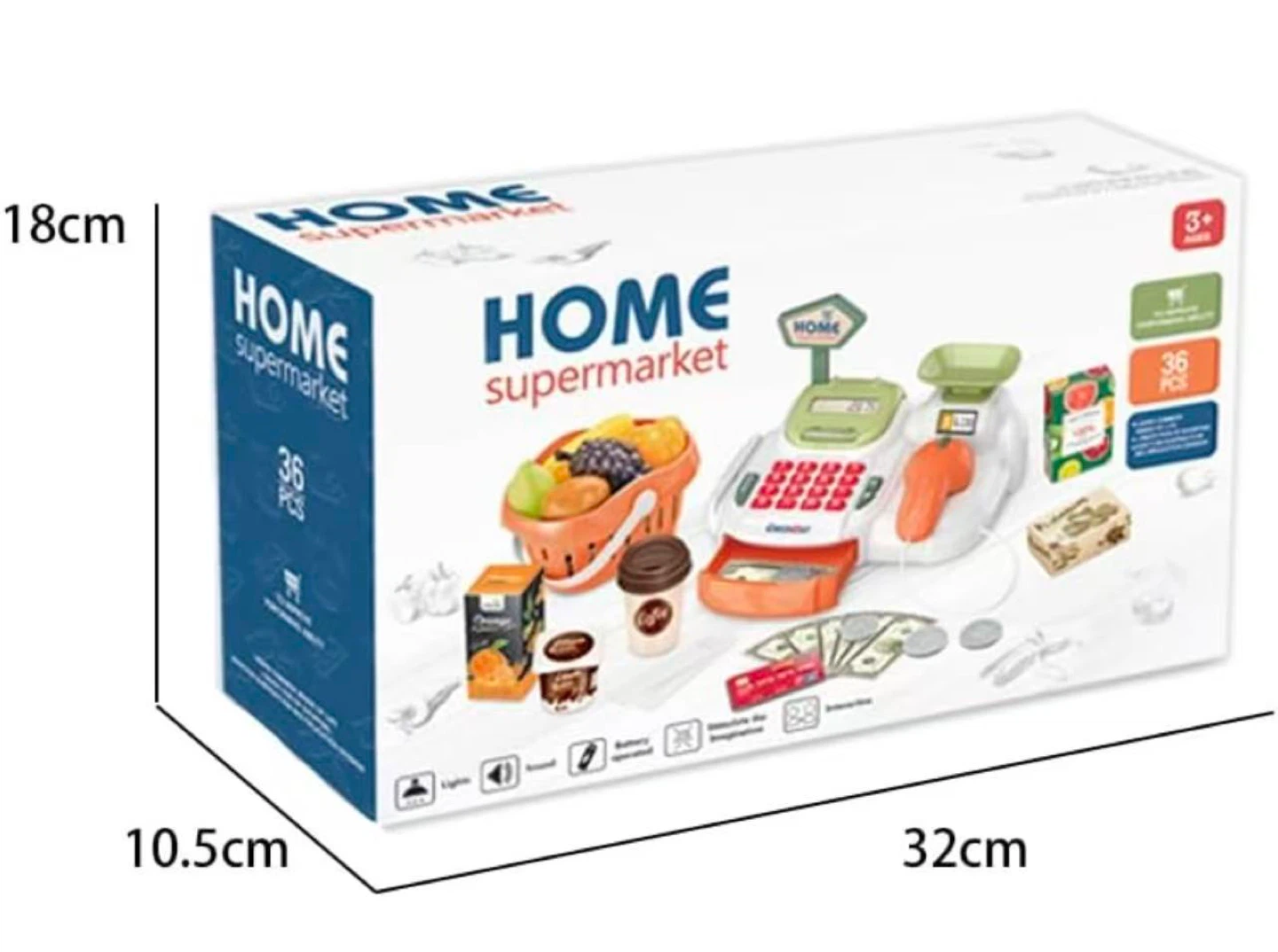 HOME Supermarket Toy Cash Register with Accessories - photo 2