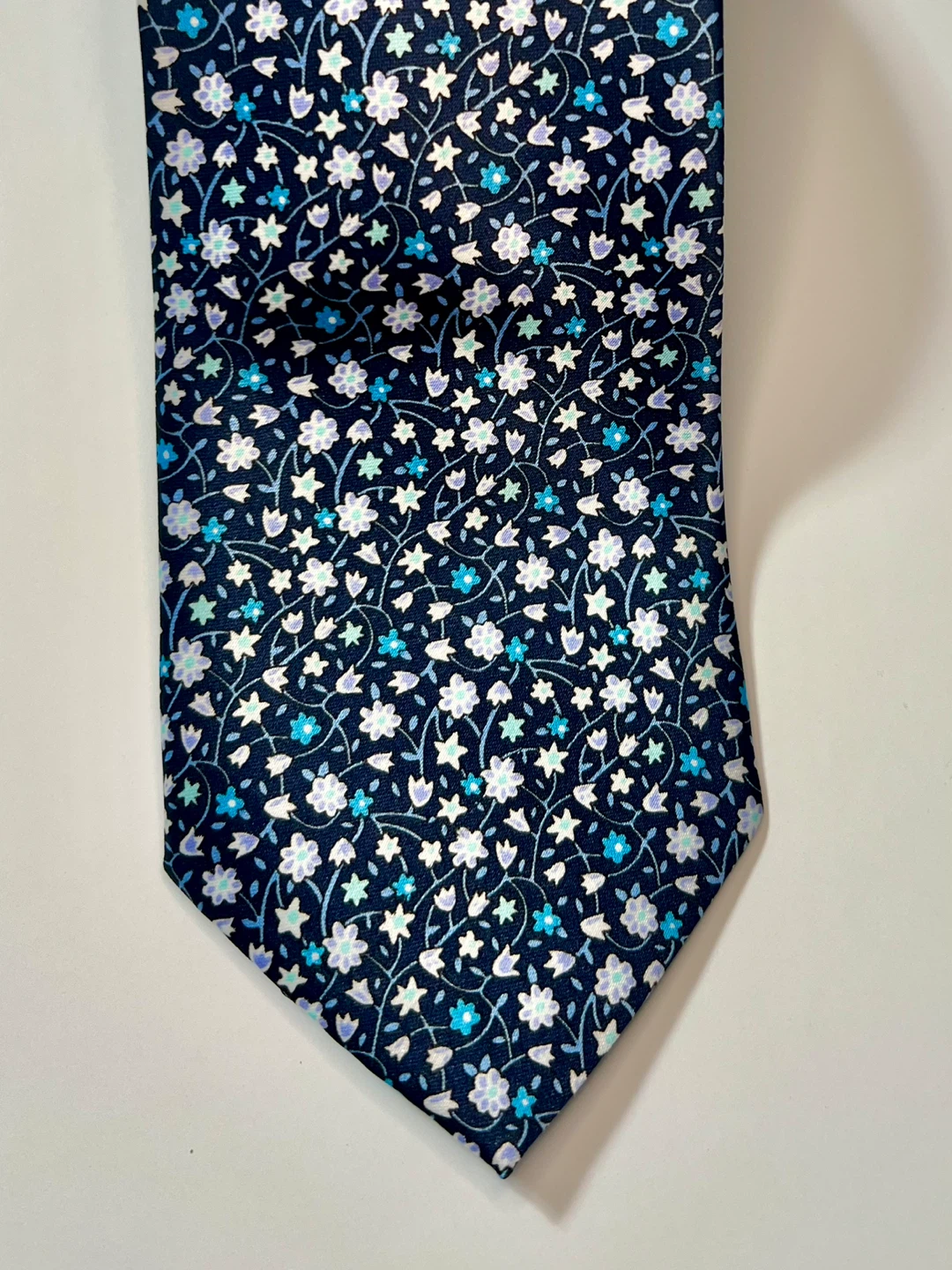 Pierre Cardin Navy Floral Tie