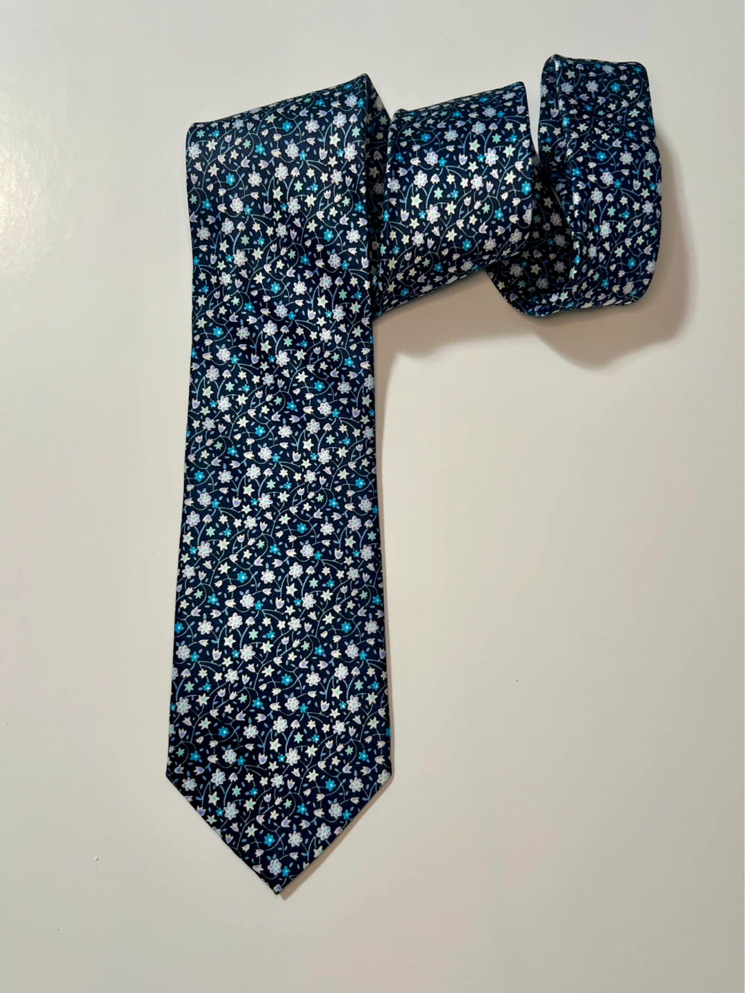 Pierre Cardin Navy Floral Tie - photo 5