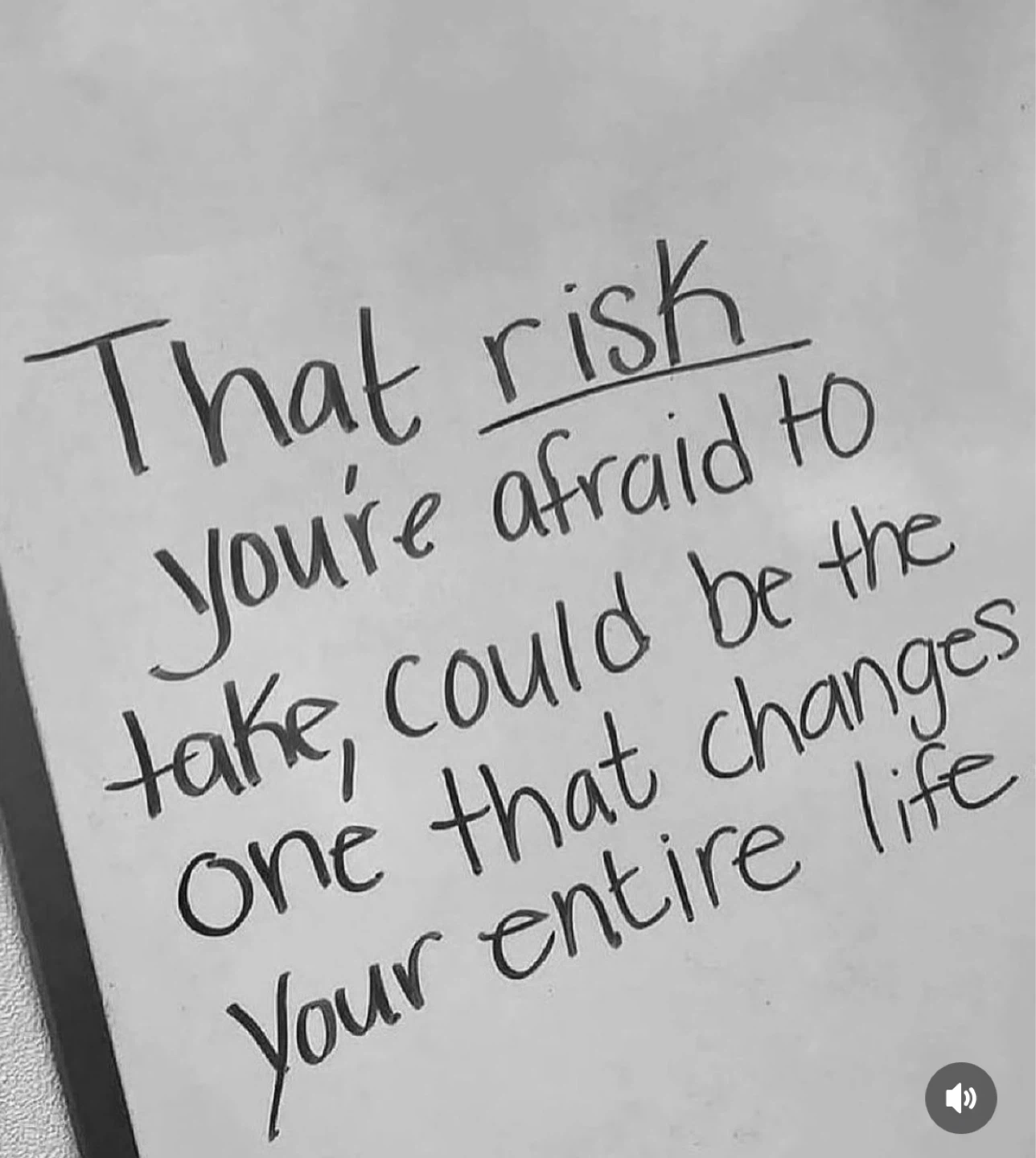 Inspirational Quote Art - That risk you're afraid to take...