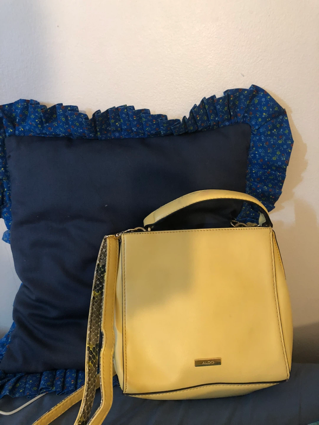 ALDO Yellow Satchel Handbag - photo 2