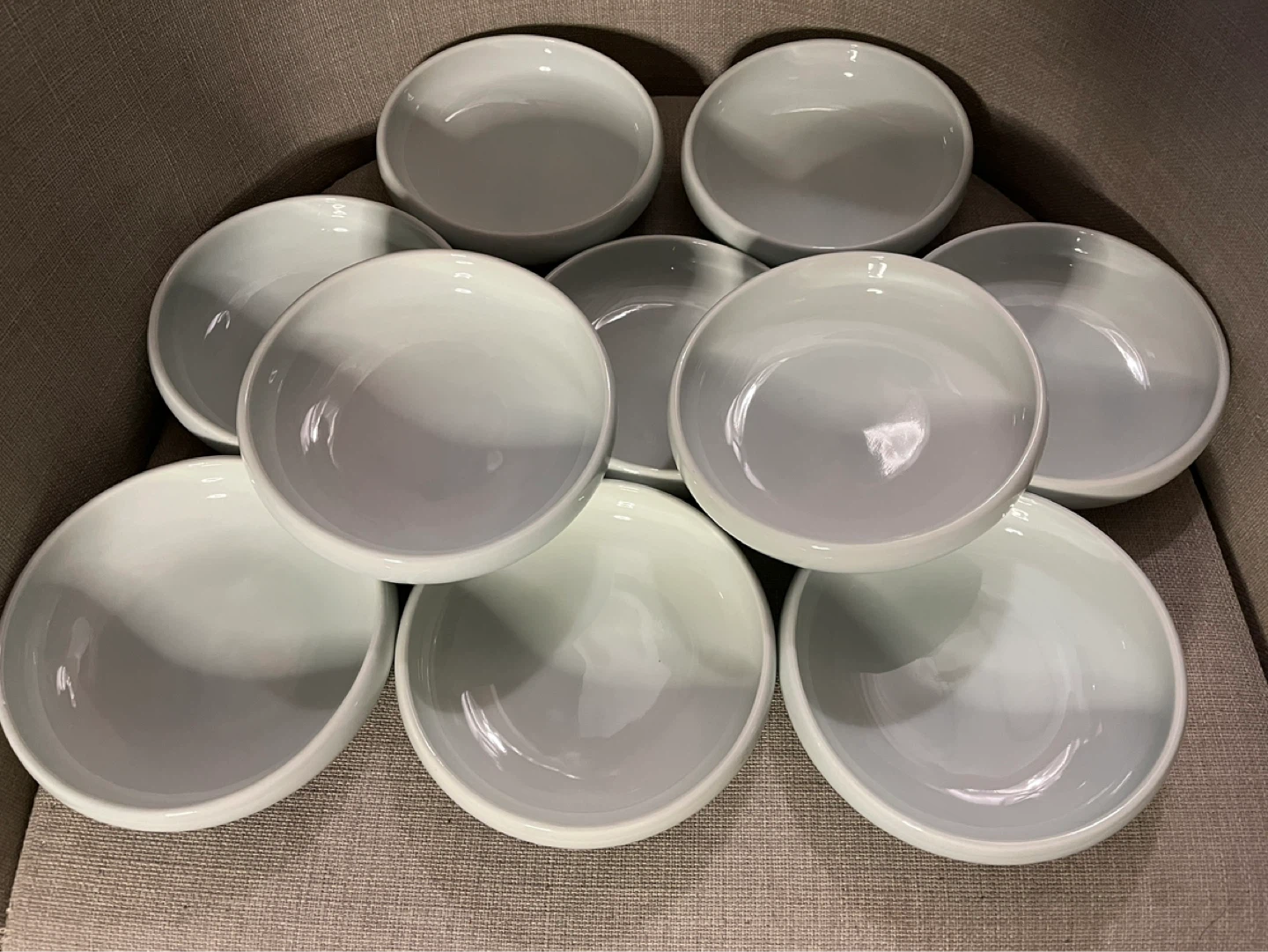 Set of 10 Ceramic Ramekins