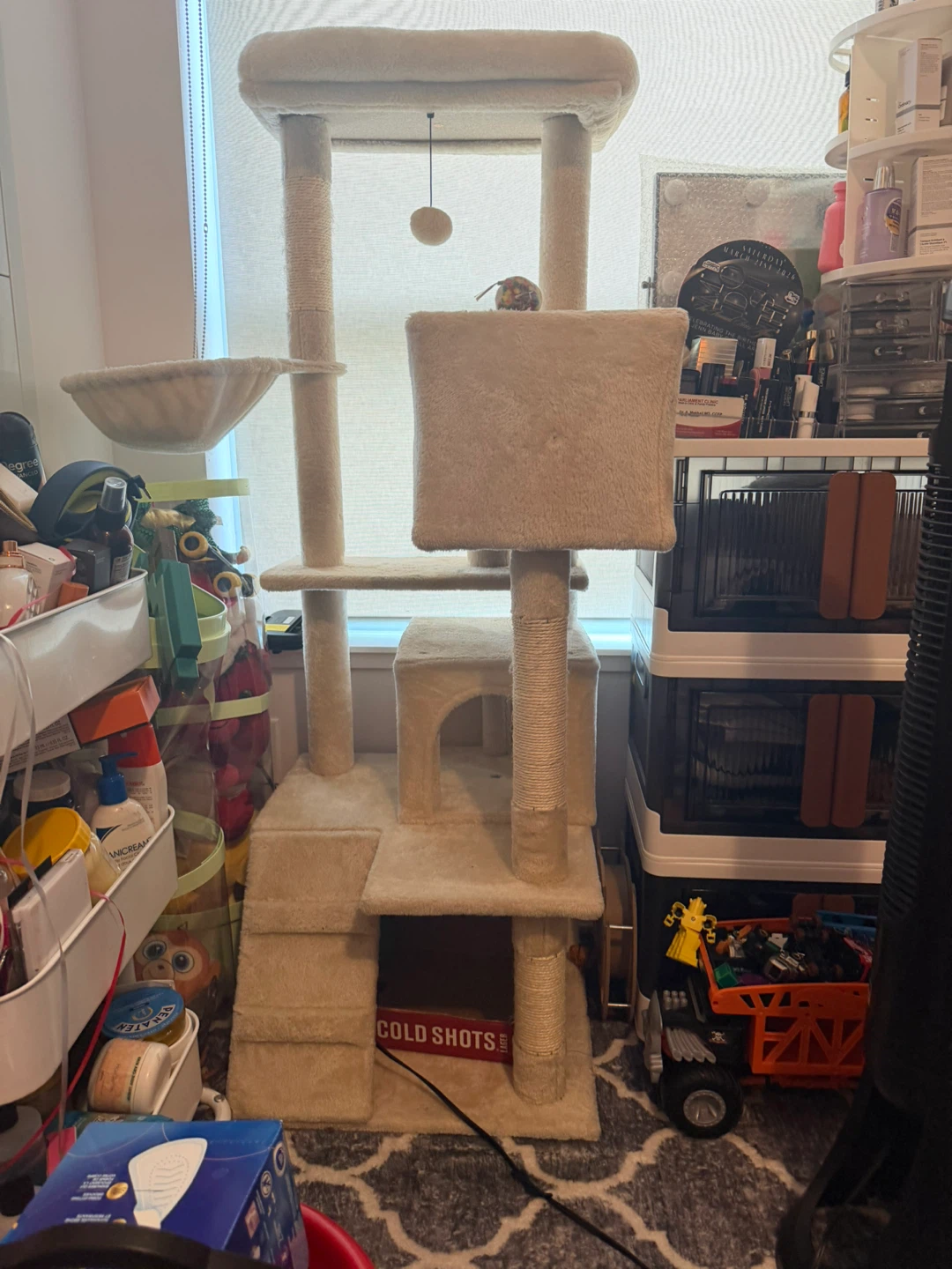 Beige Cat Tree for Large Cats - 56.3" - photo 4