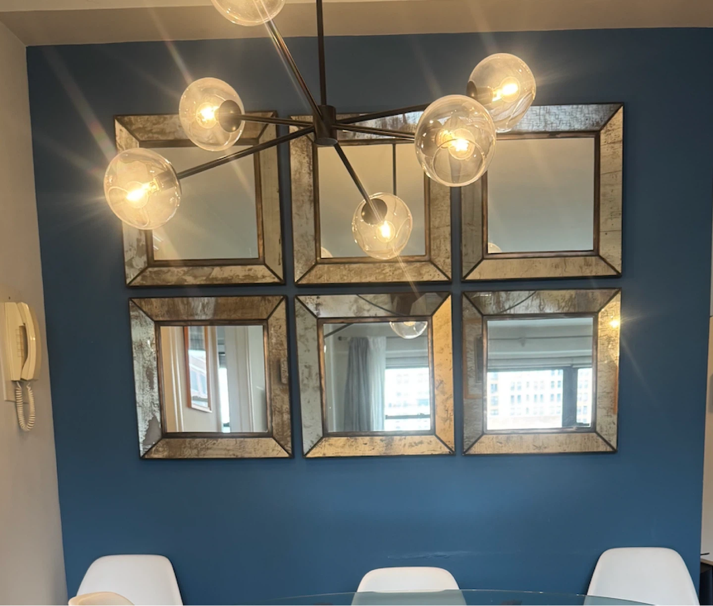 Crate & Barrel Dubois Wall mirror - 6pc