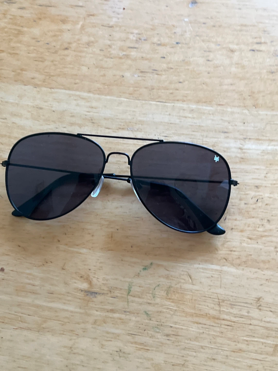 Black Aviator Sunglasses