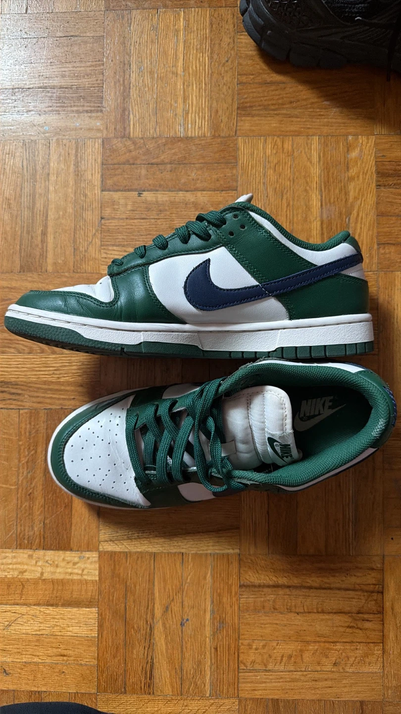 Nike Dunk Low Green White Sneakers