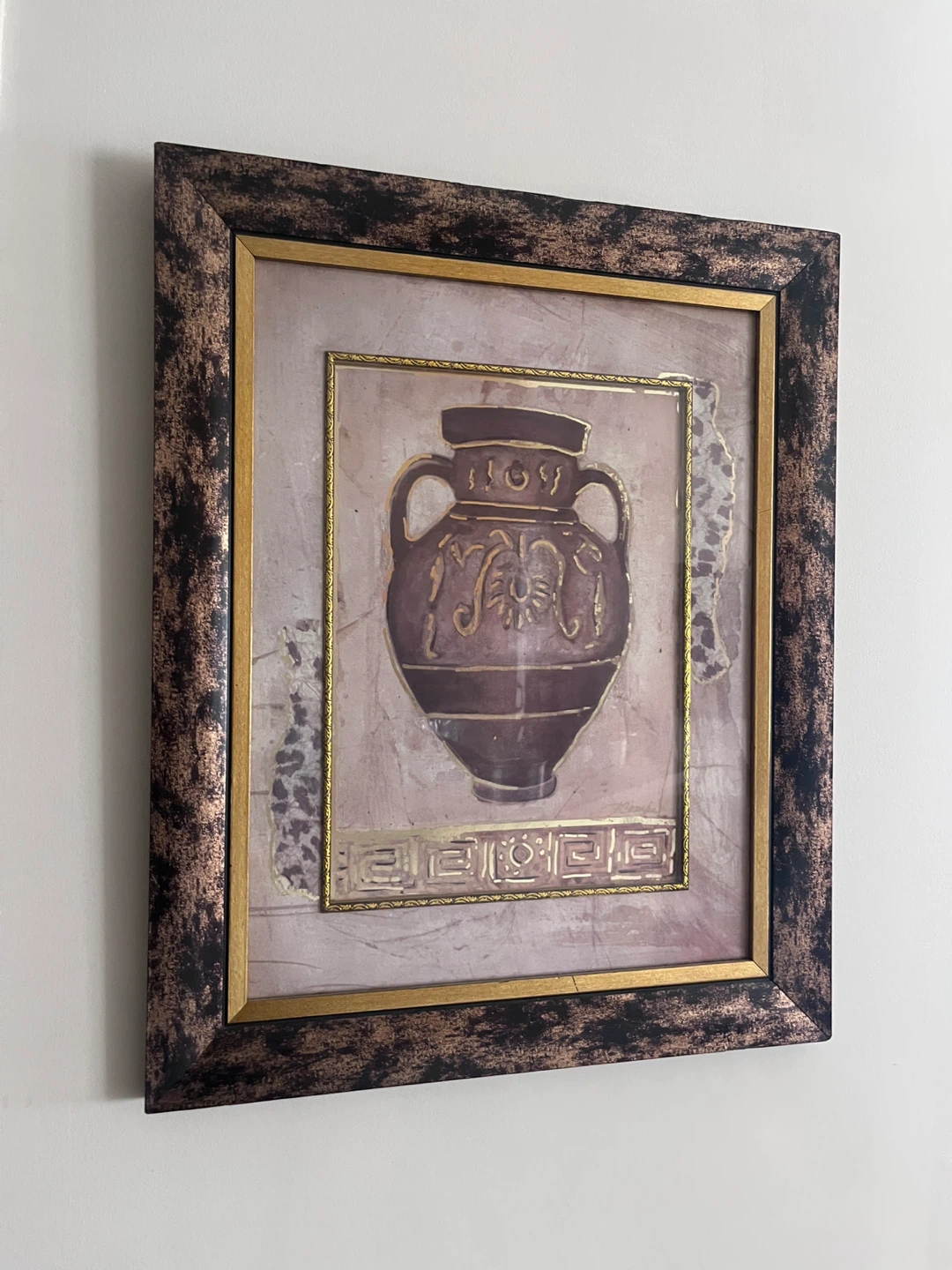 Framed Art Print of a Greek Amphora