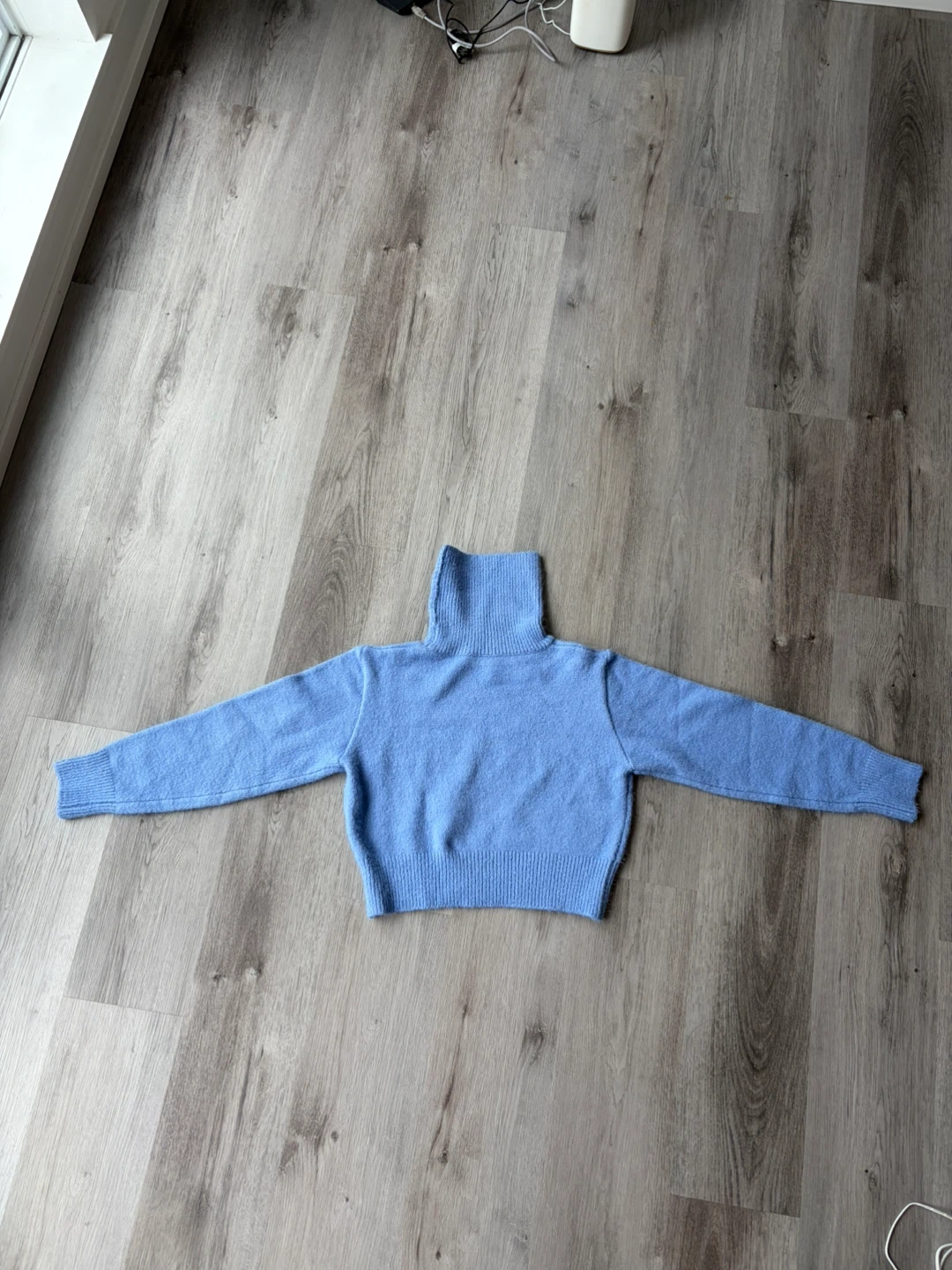 Light Blue Turtleneck Sweater