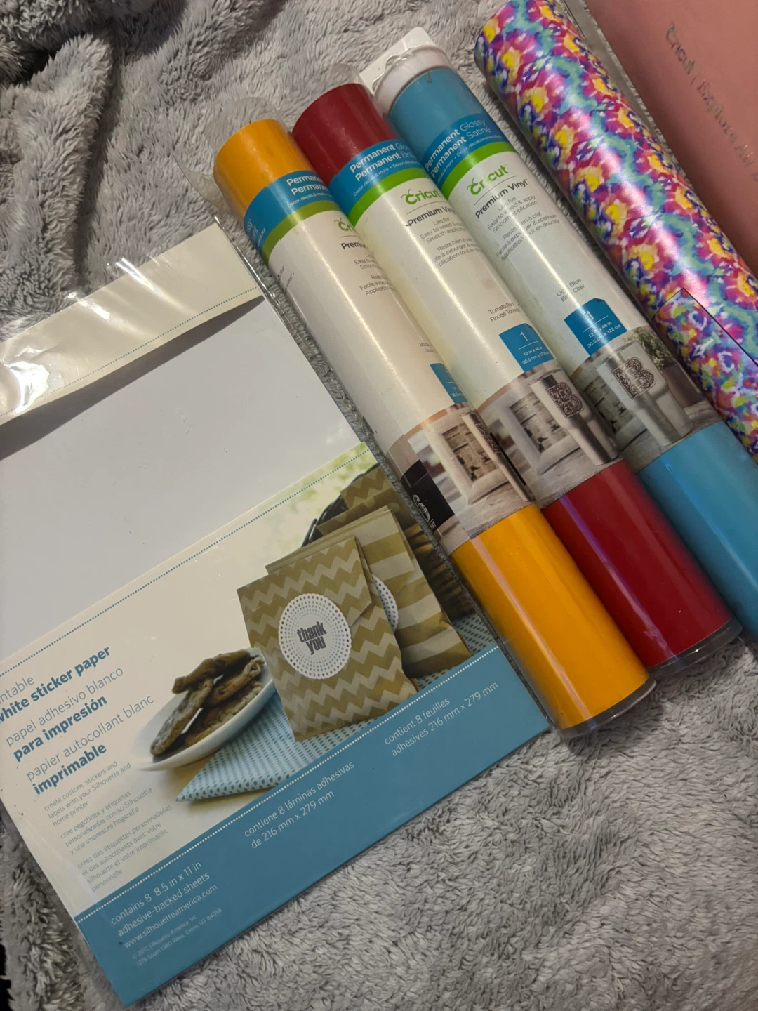 Cricut Permanent Vinyl & Silhouette Sticker Paper Bundle