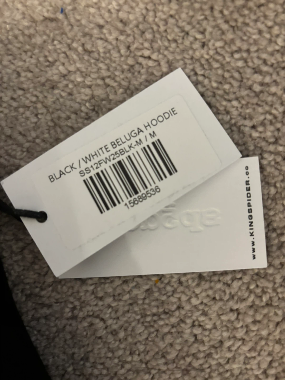 Sp5der Beluga Hoodie Black/White Size S - photo 2