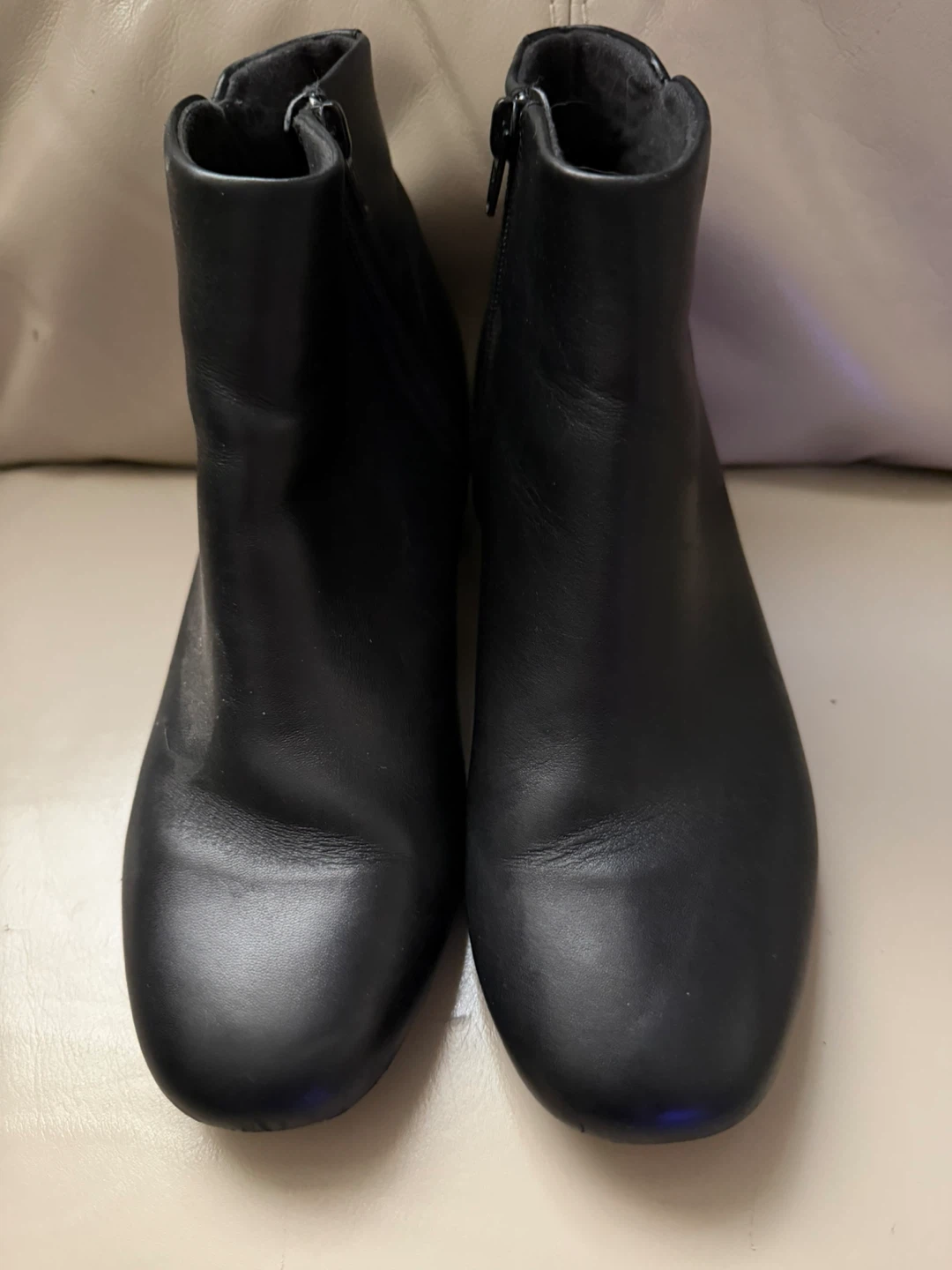 Clarks Black Leather Ankle Boots